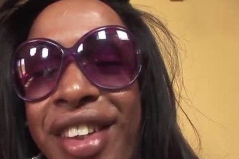 massive shlong black Trans Assfucking A White lad shemale Por