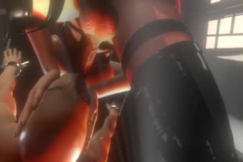 3D SFM VR breasty Futa Twin Systers pound Male villein cum another time