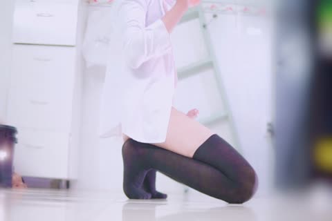 Hard pounding young korean amateur in sexy stockings
