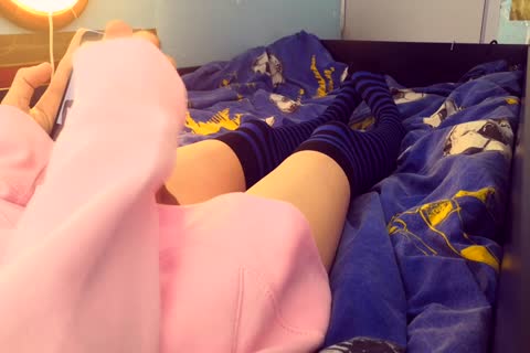 Femboy Has A horny Messy ball cream flow whilst Watching 18GB Of manga