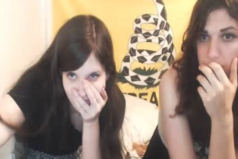 teen lesbo lady-mans couple fuck And suck Each Other On Web