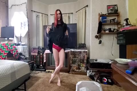 Trans beauty pokes Frots And Plays With cum