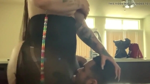 THICC humongous booty tranny VH receives Sucked Off 2