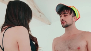 TransAngels.com: Mason Lear & athletic Korra Del Rio gagging