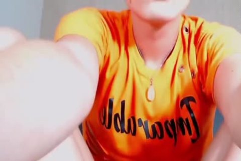 flexible Femboy With fine Feet Stroking Her pecker On cam