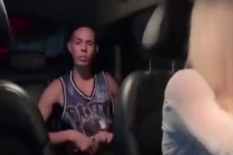 Blond ladyman Predator Taxi Driver Pick Up A Street Boyx