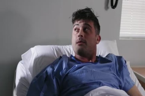 excited blond Ts Nurse Casey Kisses Sucks Patients 10-Pounder