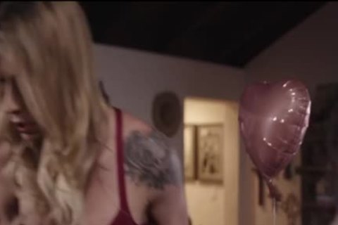 TS Casey Kisses Enjoys hammering TBabe Eva Marss lusty butthole