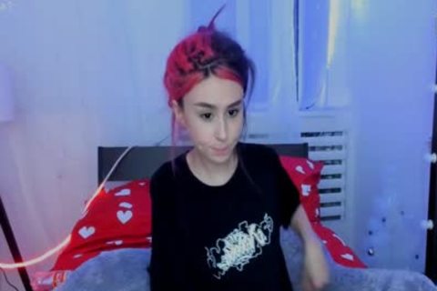 Skinny Russian Trans Babygirl strip Teasing On cam