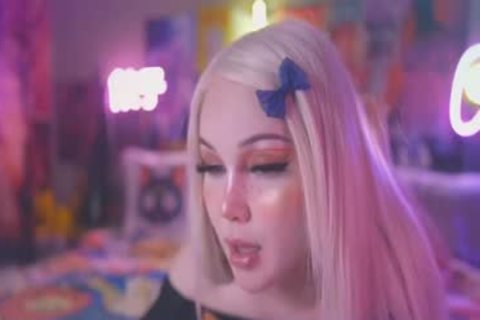 blond 18YO TS anal vibrator slamming