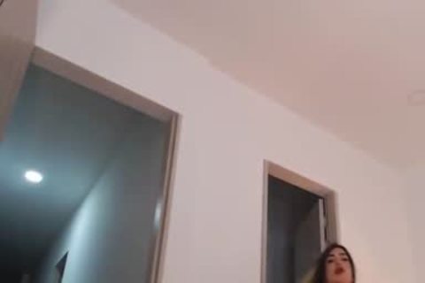 wild large milk cans shemale jerking off On webcam Part three 03305