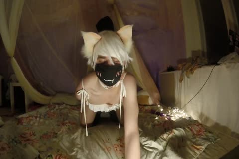 I fuck A sleazy SISSY NEKO FEMBOY IN THE a-hole AND he cum UP ON HIS TUMMY