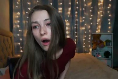 skinny Russian lady-man Strokes Her weenie On web camera