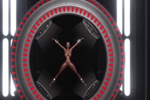 3d Alien Dickgirl bonks A fine ebony In The Space Station