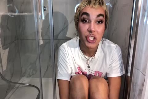 enormous hips, hairy knob Femboy Showers