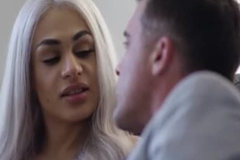 blond shemale Eva Maxim anal Streched By A Bigdick