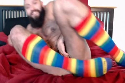 juicy FTM Trans chap Plays With His hairy cunt In Socks