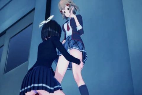 Futa Miku pounds Hibiki On A Table, Cums In Her twat. Futa manga.