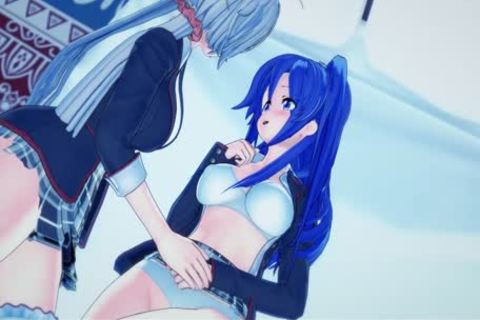 Tsubasa Kazanari Rides Futa Chris Yukine’s angel wang, Cums In Her bawdy cleft - Symphogear hentai