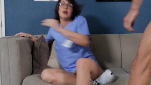 TransAngels: Daisy Taylor wearing uniform gets ass licked