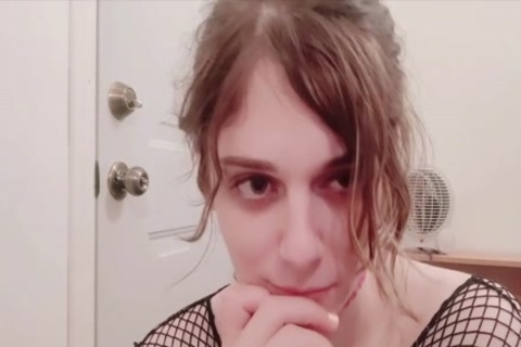 pretty ladyboy dilettante web camera jerking off