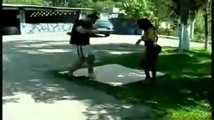 sexually excited latina TS Nailed Outdoor