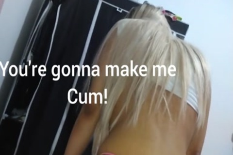 Colombian Sissy blond CD engulfing And Riding My 10-Pounder