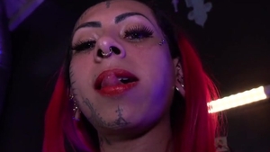 Tattooed Ts Stripper sucking before bare hammering
