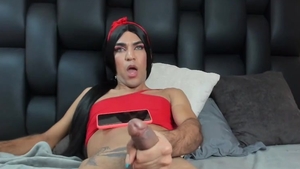 tasty Trans playgirl likes stroking