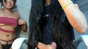 Two Trans Latinas Masturbating