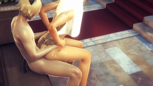 Yaoi Femboy - Denki raw Wedding Suit 3some sucking And butthole In Church