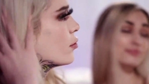 blonde tranny Licks And pounds The twat Of Her Dance Partner
