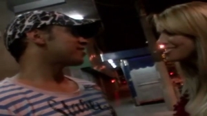 blonde skank Eats throbbing rod
