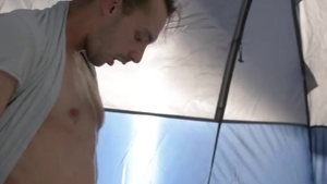 TS Hiker And Her ally Analed By Stranger Inside The Tent
