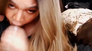 admirable Thai Ladyboy With big Monster 10-Pounder Wanks And Self Sucks On webcam