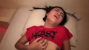 lovely oriental ladyboy hammered And came On Her bushy rod - Pov