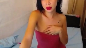 petite penis Filipina Trans Beauty With Tattoos Teases On web camera