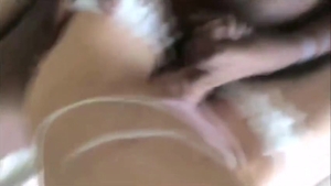 sleazy ladyboy In White underware Sucks And Rides dark ramrod - Pov