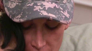 Her husband Came Back From The Military With boobs