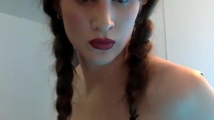 petite mounds American brunette hair Transgirl With petite rod Webcams Solo