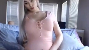 breasty blonde lady-man Playing With Her penis In A slutty Leotard