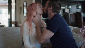 Bearded Stepdad Rimjob And Analed busty Pink Haired ladyboy