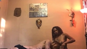 humongous ebon shemale nailing A lad's anus Uncontrollably
