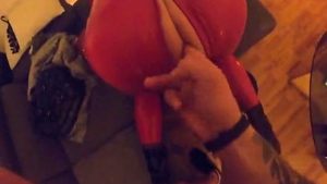 Svenja anal Fingered sucking And Beeing nailed In Red L