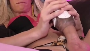 blonde TS With massive 10-Pounder