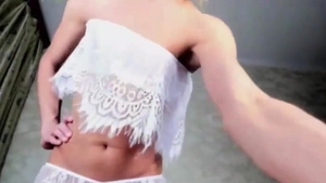 Sissy Gigantic schlong lucky chap blowjob banging