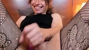 Masturbating on webcam