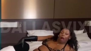 Gag On massive darksome ladyboy knob