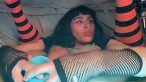 large penis Trans angel Jerks And Selfsucks On webcam