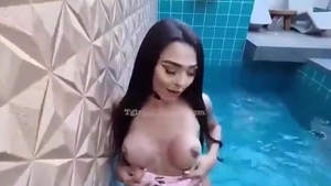 Wespipes Brazilian tranny Likes biggest ebon dick 480p 0